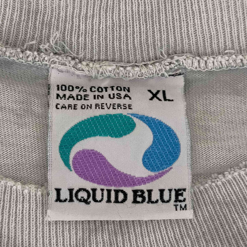 リキッドブルー LIQUID BLUE USA製 製品染めクルーネックTシャツ メンズ JPN:XL