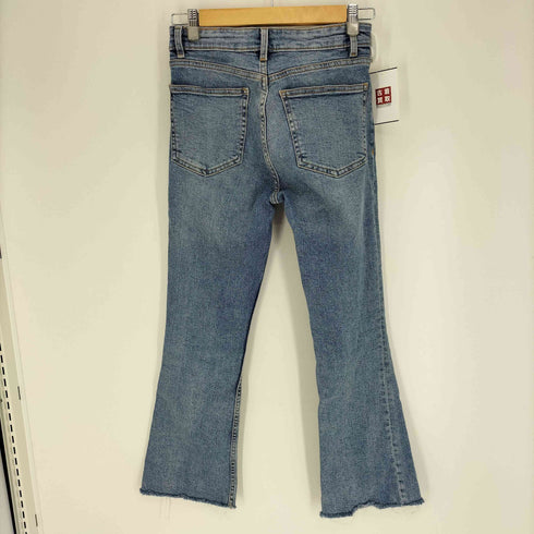 ザラ ZARA フレア クロップド デニム パンツ レディース EUR:36