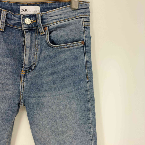 ザラ ZARA フレア クロップド デニム パンツ レディース EUR:36