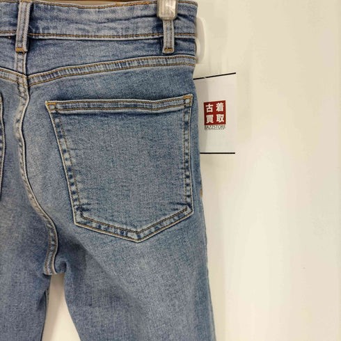 ザラ ZARA フレア クロップド デニム パンツ レディース EUR:36
