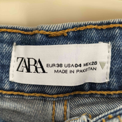 ザラ ZARA フレア クロップド デニム パンツ レディース EUR:36