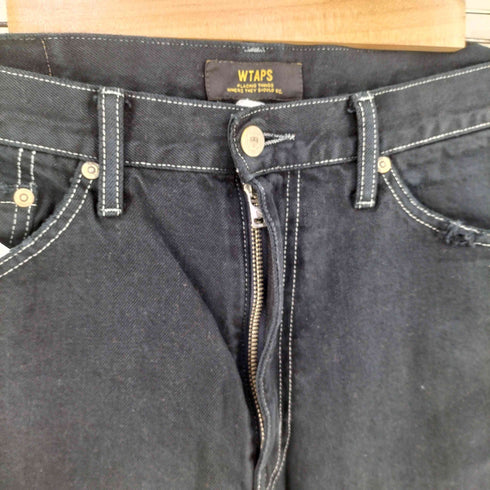 ダブルタップス WTAPS ワイドブラックデニムパンツ メンズ JPN:M