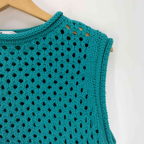 ザラ ZARA KNITTED CROP TOP ニット クロップド トップス レディース import:M