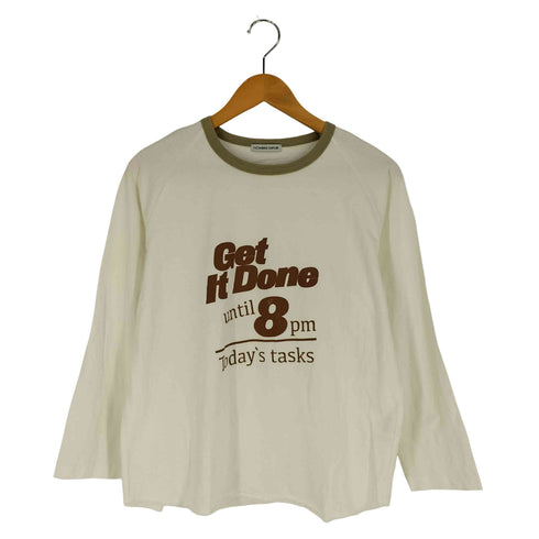 ノンブルアンペール NOMBRE IMPAIR タスクプリント ラグランロングTシャツ レディース FREE