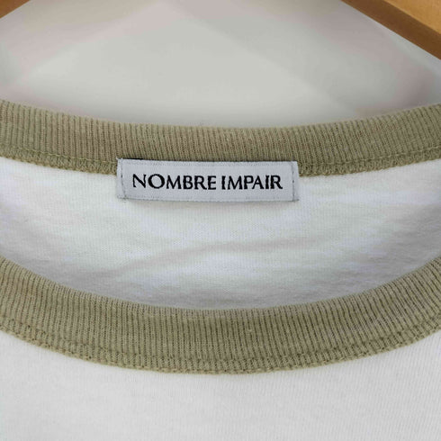 ノンブルアンペール NOMBRE IMPAIR タスクプリント ラグランロングTシャツ レディース FREE
