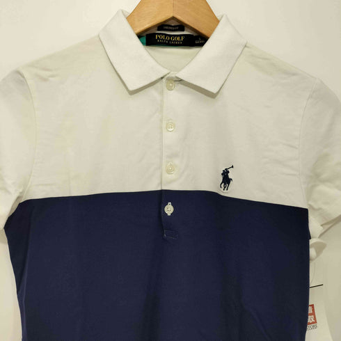 ポロゴルフラルフローレン POLO GOLF RALPH LAUREN TAILO ORED FIT ポニー刺繍 バイカラー S/S ポロシャツ レディース import:S