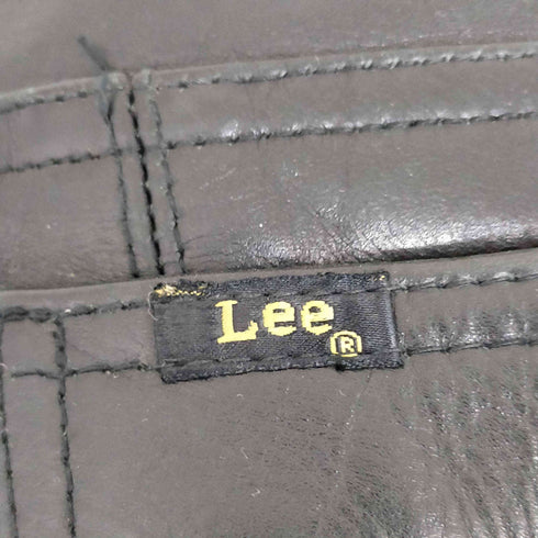 リー Lee LOT5201 レザーパッチワークバイカーパンツ メンズ 28×34