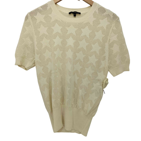 タラジャーモン TARA JARMON 星柄 メッシュ S/S プルオーバー ニット レディース JPN:M