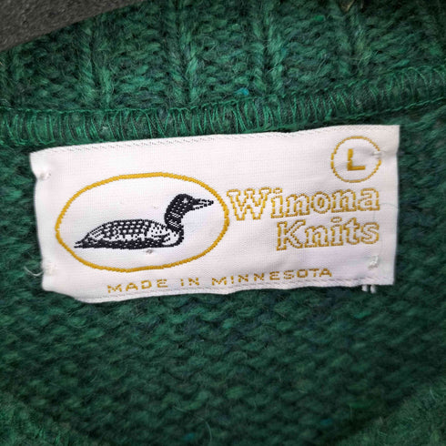 WINONA KNITS USA製 クルーネックニット メンズ import:L