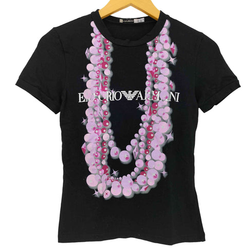エンポリオアルマーニ EMPORIO ARMANI ネックレスプリント Tシャツ レディース US:6