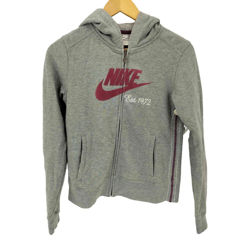 ナイキ NIKE フロッキープリント ジップアップパーカー レディース import:M