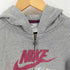 ナイキ NIKE フロッキープリント ジップアップパーカー レディース import:M