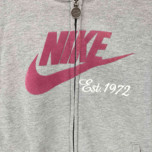 ナイキ NIKE フロッキープリント ジップアップパーカー レディース import:M
