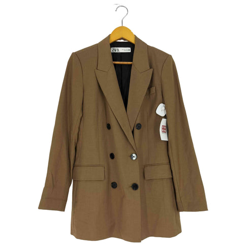 ザラ ZARA ダブルブレスト オーバーサイズ テーラードジャケット レディース import:M