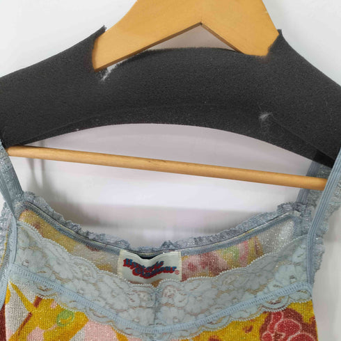 ヒステリックグラマー HYSTERIC GLAMOUR ハンバーガー柄 ラメキャミソール レディース