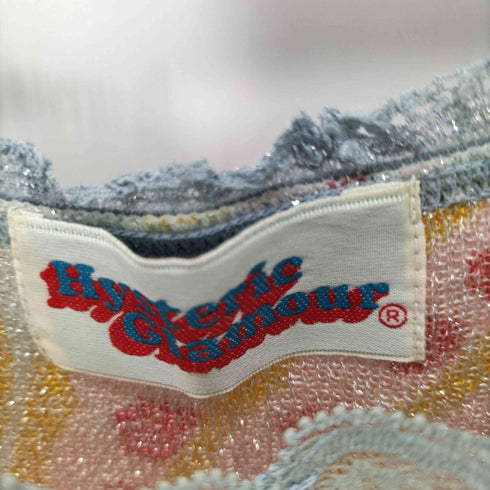 ヒステリックグラマー HYSTERIC GLAMOUR ハンバーガー柄 ラメキャミソール レディース