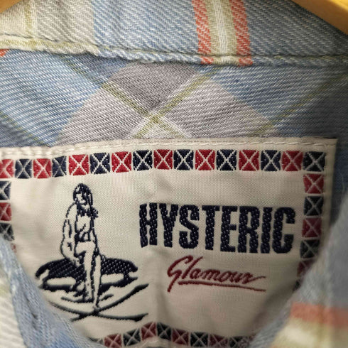 ヒステリックグラマー HYSTERIC GLAMOUR ロングシャツワンピース ヒスガール ワンポイント刺繍 レディース FREE