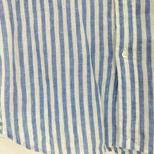 ポロラルフローレン POLO RALPH LAUREN RELAXED FIT ポニー刺繍 リネン ストライプシャツ メンズ import:S
