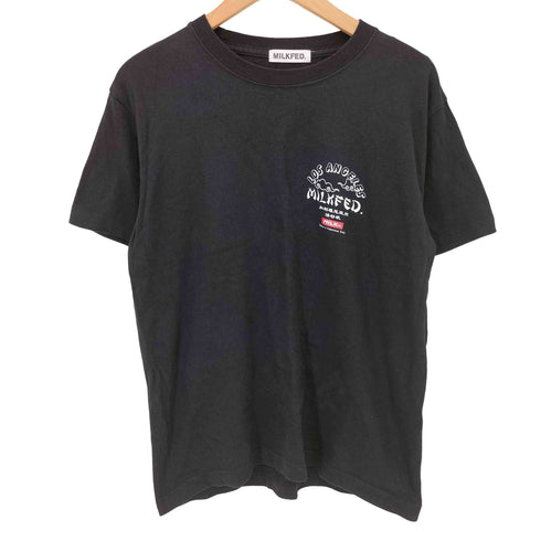 ミルクフェド MILKFED. LOS ANGELES 加利福尼亜 プリント S/S Tシャツ レディース ONE SIZE