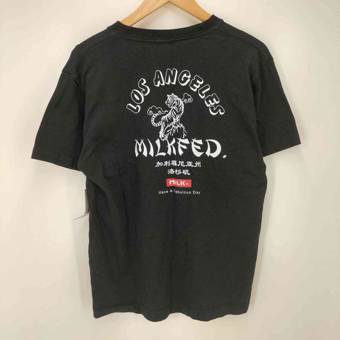 ミルクフェド MILKFED. LOS ANGELES 加利福尼亜 プリント S/S Tシャツ レディース ONE SIZE