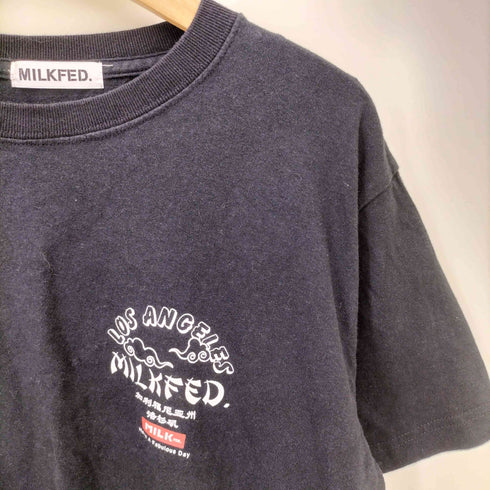 ミルクフェド MILKFED. LOS ANGELES 加利福尼亜 プリント S/S Tシャツ レディース ONE SIZE