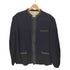 ワイズフォーメン Ys for men 97AW 100番台 ウールギャバ レザー切替 マオカラージャケット メンズ JPN:M