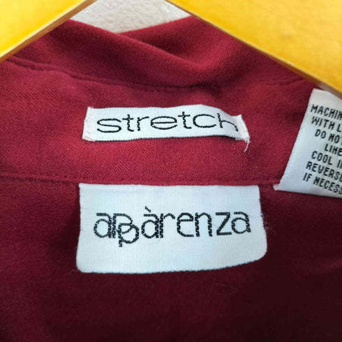 APPARENZA STRECH ピーチスキン レギュラーカラーシャツ メンズ 2X