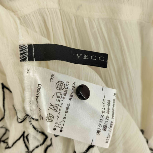 イェッカヴェッカ YECCA VECCA 楊柳ノースリーブシャツ スター刺繍 レディース