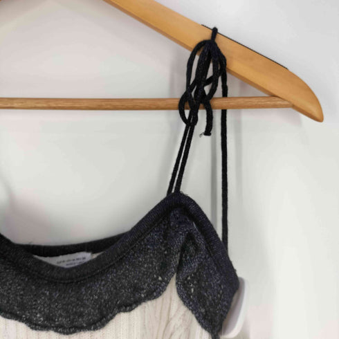ザラ ZARA バイカラー ニットキャミソール レディース import:M