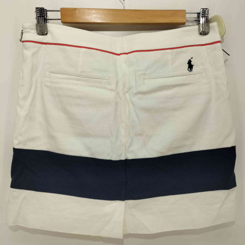 ポロゴルフラルフローレン POLO GOLF RALPH LAUREN 鹿の子 マルチカラー ポニー刺繍 ミニスカート レディース JPN:4