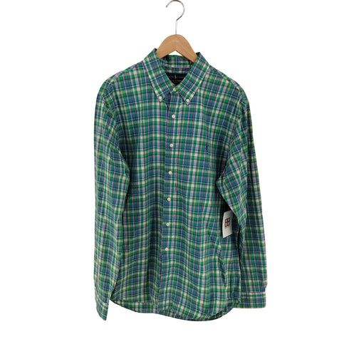 ラルフローレン RALPH LAUREN SLIM FIT ポニー刺繍 チェック BDシャツ メンズ import:XL