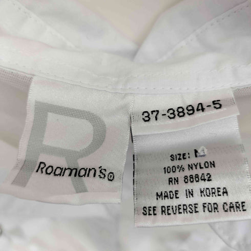 Roaman's Dカン ベルト シアー ライン スキッパー シャツ レディース import:M