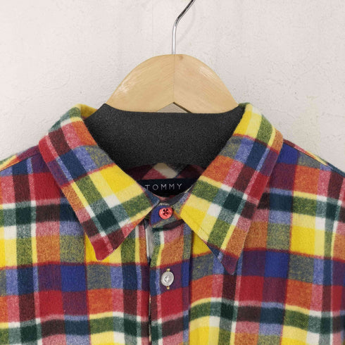 トミー TOMMY コットン フランネルシャツ メンズ import:L