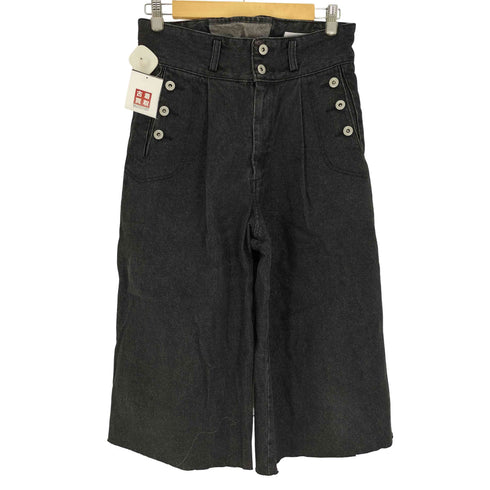 CAMPHOR WOOD 23AW laceup wide baggy sailor denim レースアップ ワイド バギー セーラー デニム パンツ カットオフ メンズ JPN:M