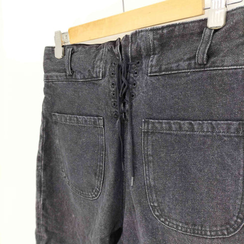 CAMPHOR WOOD 23AW laceup wide baggy sailor denim レースアップ ワイド バギー セーラー デニム パンツ カットオフ メンズ JPN:M