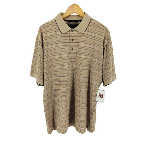 グレッグノーマン GREG NORMAN 総柄 ポロシャツ メンズ import:L