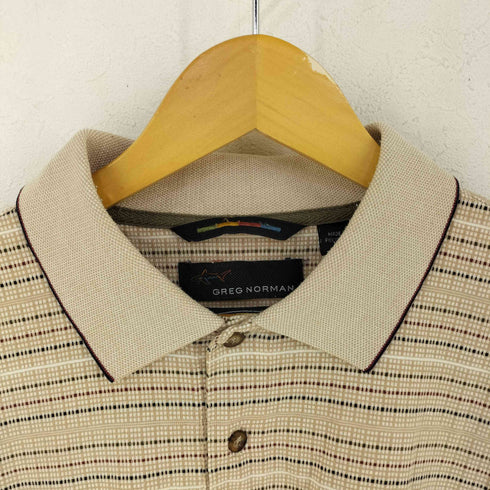 グレッグノーマン GREG NORMAN 総柄 ポロシャツ メンズ import:L