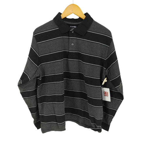 セントジョンズベイ STJOHNS BAY ボーダー L/S ポロシャツ メンズ import:L