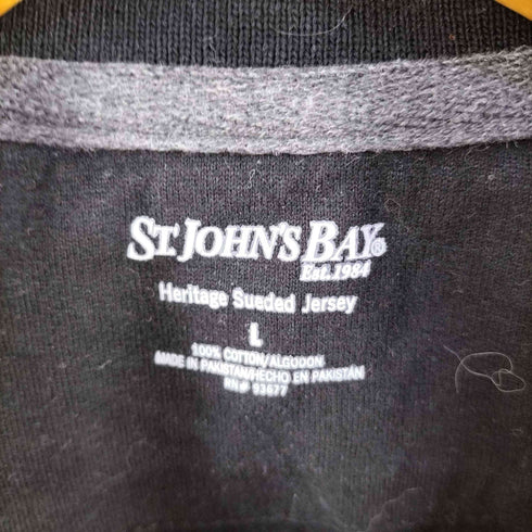 セントジョンズベイ STJOHNS BAY ボーダー L/S ポロシャツ メンズ import:L