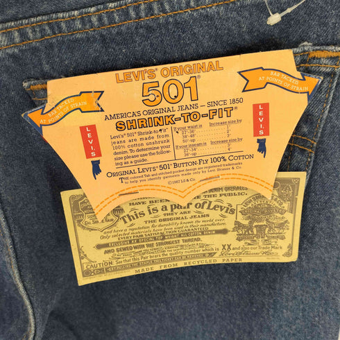 リーバイス Levis 90S 93年製 USA製 653刻印 501 デッドストック ミントコンディション メンズ W31 L36