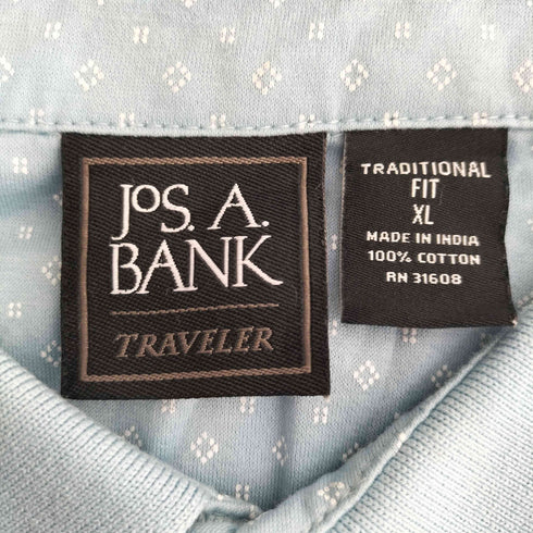 ジョスエーバンク Jos A Bank 小紋柄 ポロシャツ メンズ import:XL
