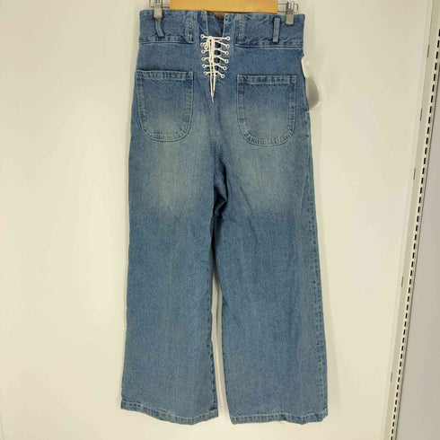 CAMPHOR WOOD 23AW laceup wide baggy sailor denim レースアップ ワイド バギー セーラー デニム パンツ メンズ JPN:M