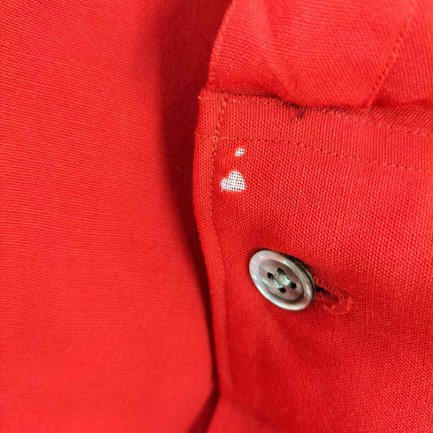 ヨウジヤマモトプールオム Yohji Yamamoto POUR HOMME 80s 丸文字タグ 刺繍 ウールロングシャツ メンズ JPN:M