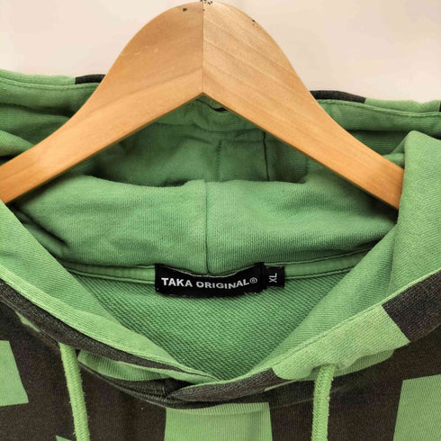 TAKA ORIGINAL POKCET CHECK HOODIE メンズ import:XL