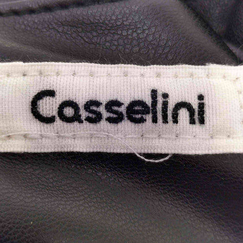 キャセリーニ Casselini クロコ型押し フェイクレザー ハンドバッグ レディース