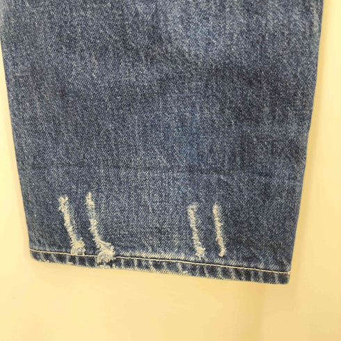アルマーニジーンズ ARMANI JEANS J16 STRAIGHT リペア パッチ ダメージ加工 デニム パンツ メンズ 32