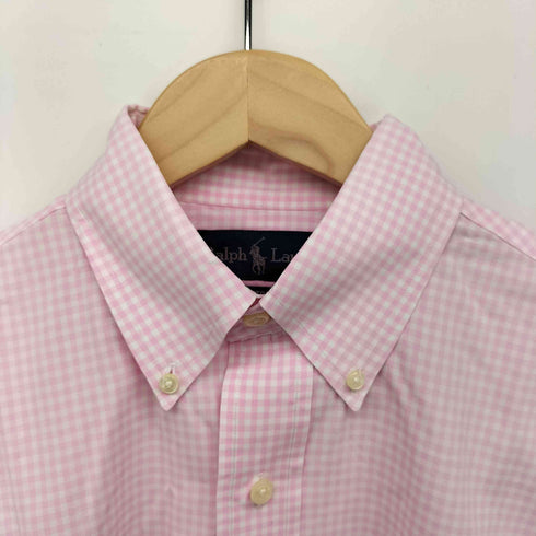 ラルフローレン RALPH LAUREN CUSTOM FIT ポニー刺繍 ギンガムチェック ボタンダウンシャツ メンズ import:M