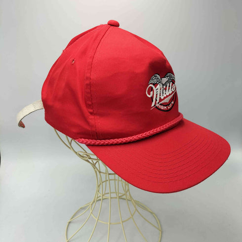 80-90S YOUNGAN ボディmiller HIGH LIFE 刺繍 ロープ 6パネル キャップ メンズ ONE SIZE