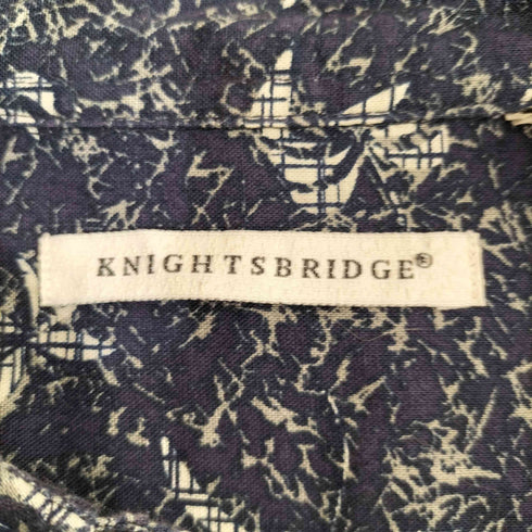 ナイツブリッジ KNIGHTSBRIDGE リーフ柄 BDシャツ メンズ import:L
