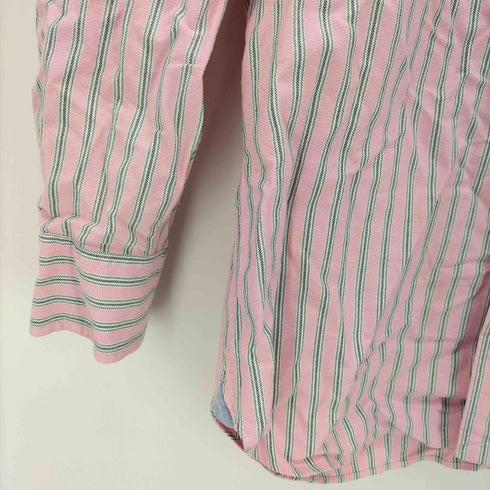 ポロバイラルフローレン Polo by RALPH LAUREN 丸襟 マチ付 ストライプシャツ メンズ import:M